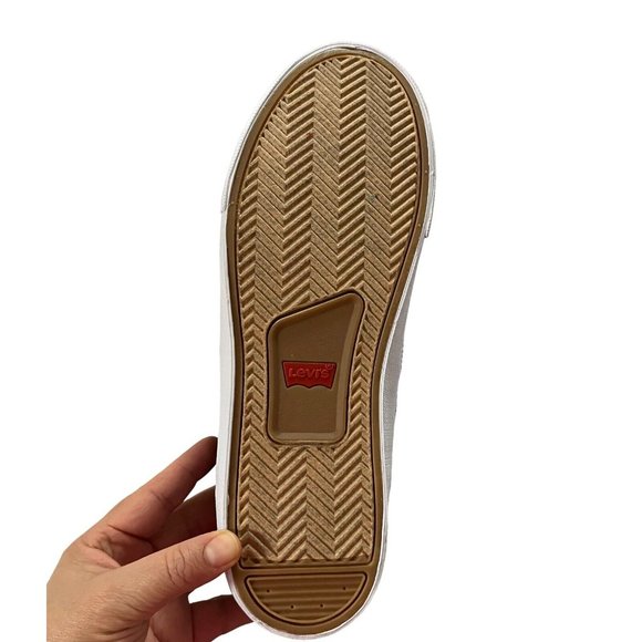 Levis Mens Fashion Sneaker Size 9.5 Black White Lace up Stylish Comfortable Shoe - Picture 12 of 13